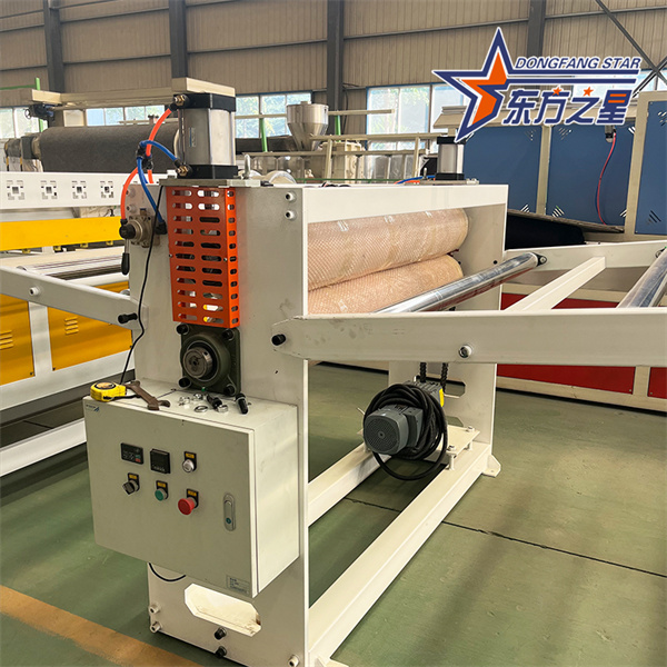 Máquina extrusora de placa de controle de raiz de plástico PET